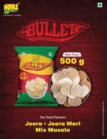 NOBLE BULLET PAPAD 500 GM( MIX MASALA)