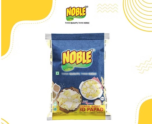 NOBLE  3D SANCKS PAPAD 1KG