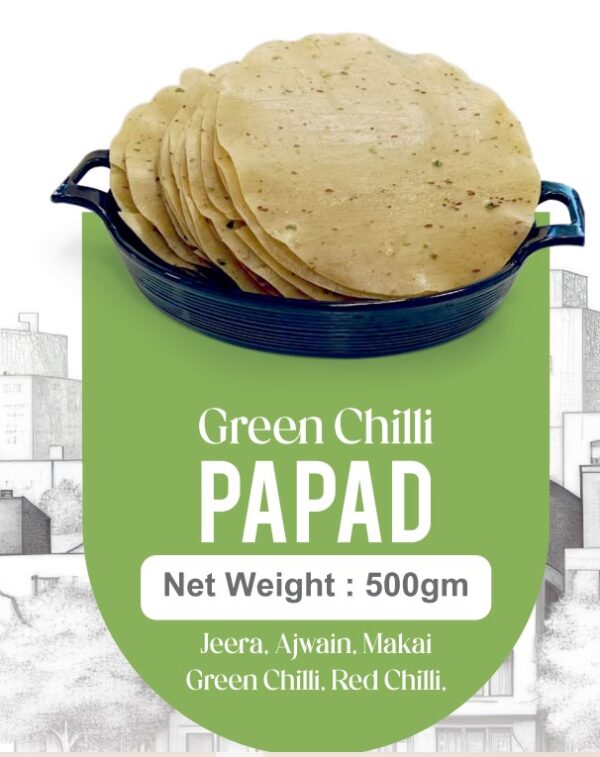 ASWAD KHICHYA (TOPICA STARCH)PAPAD RICE PAPAD LARGE 500g