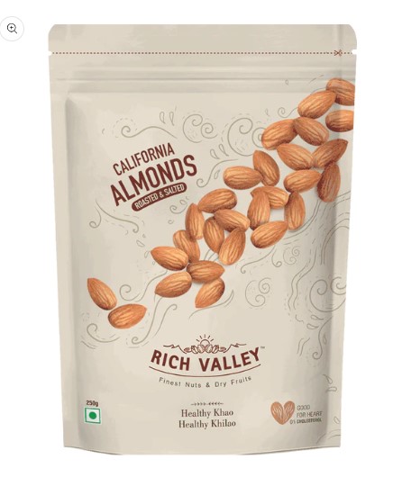 RV ALMOND (Rosted &Salted) - 250 GM